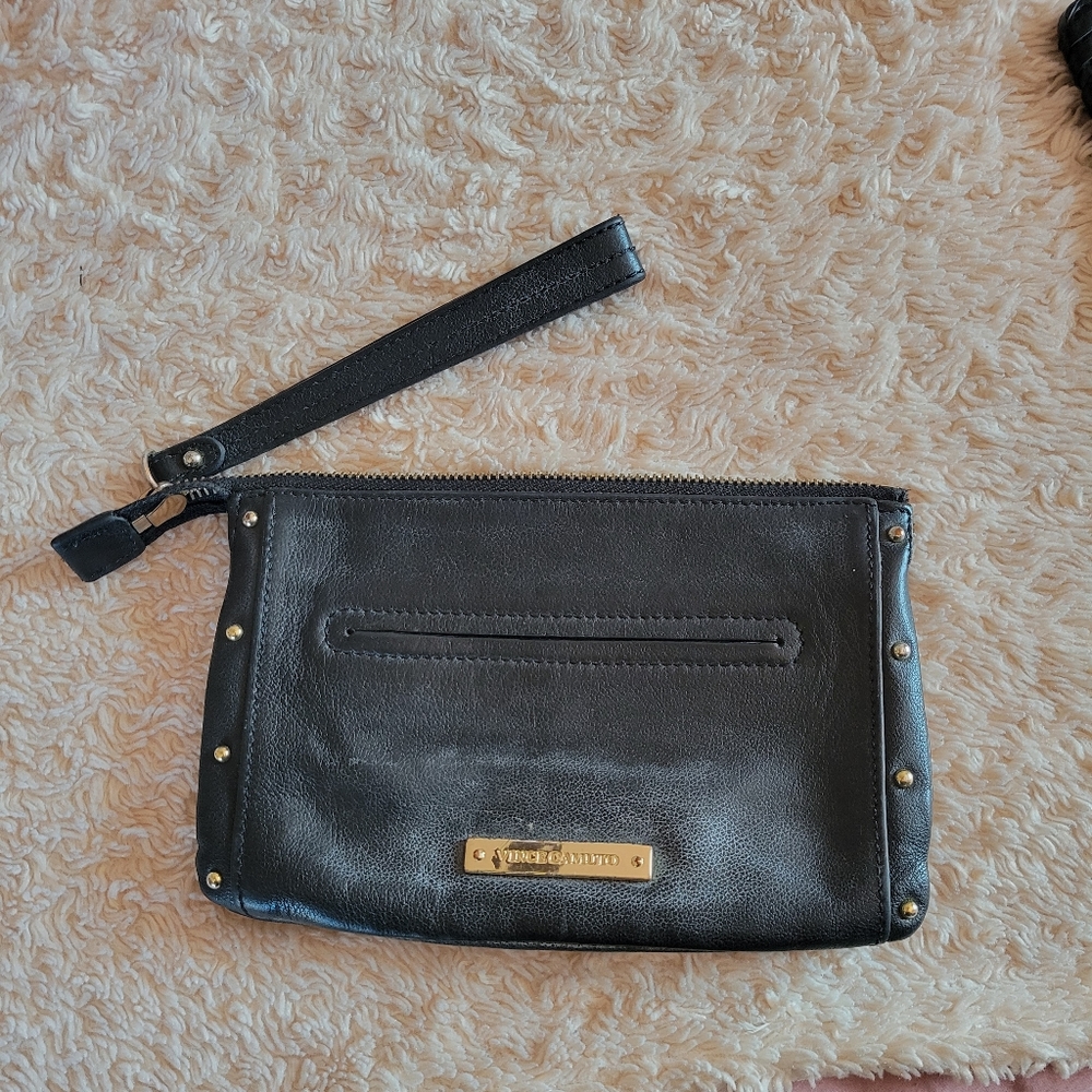 Vince Camuto leather wristlet